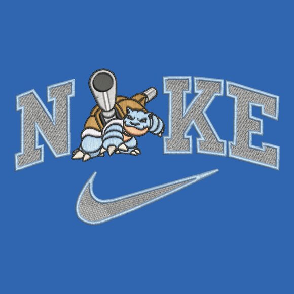 Nike Pokemon Blastoise Embroidered Adult Unisex Crewneck Sweatshirt - Picture 2 of 7